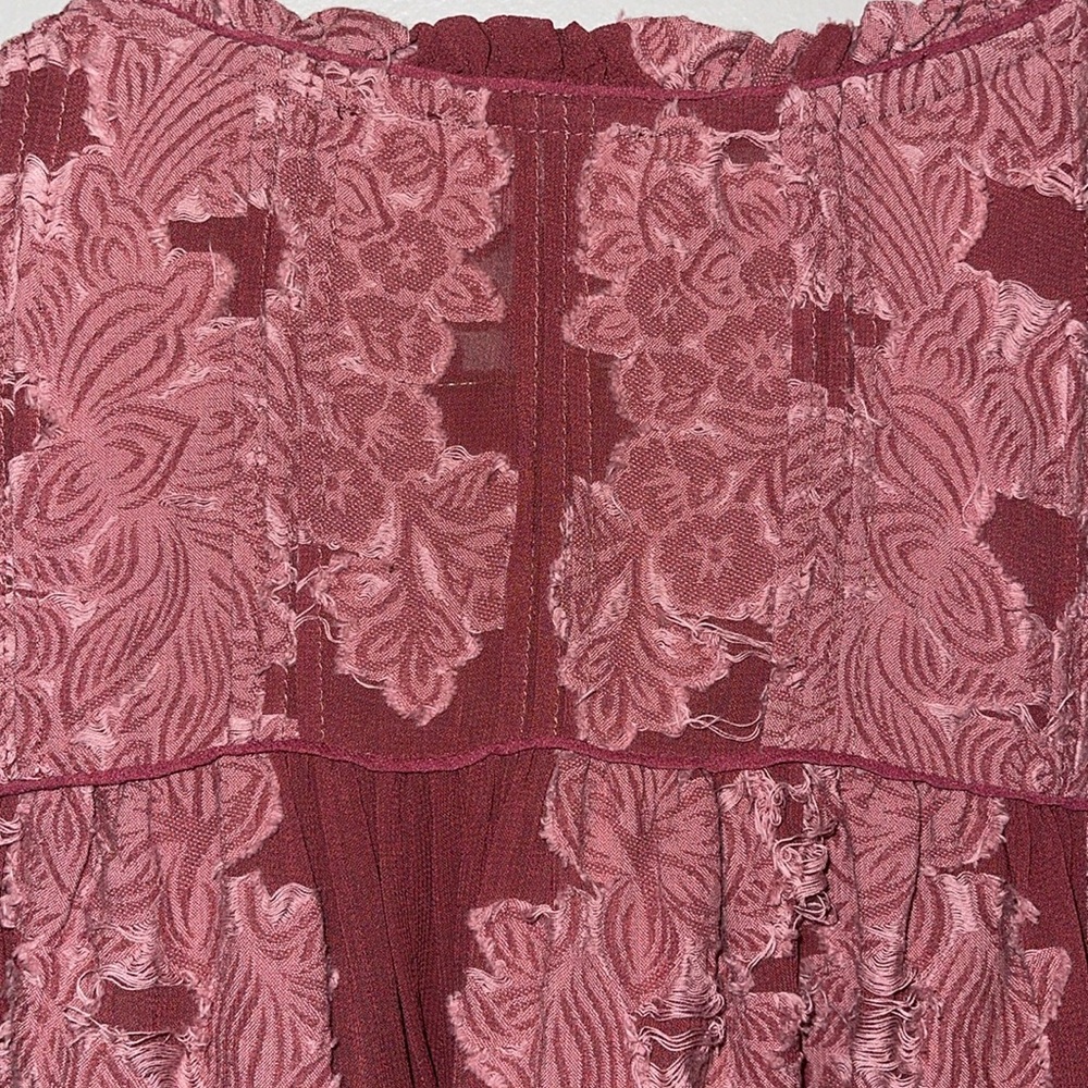 WILFRED | Aritzia Lourdes Floral Embroidered Long Sleeve  Mauve Blouse Size S - Picture 12 of 13